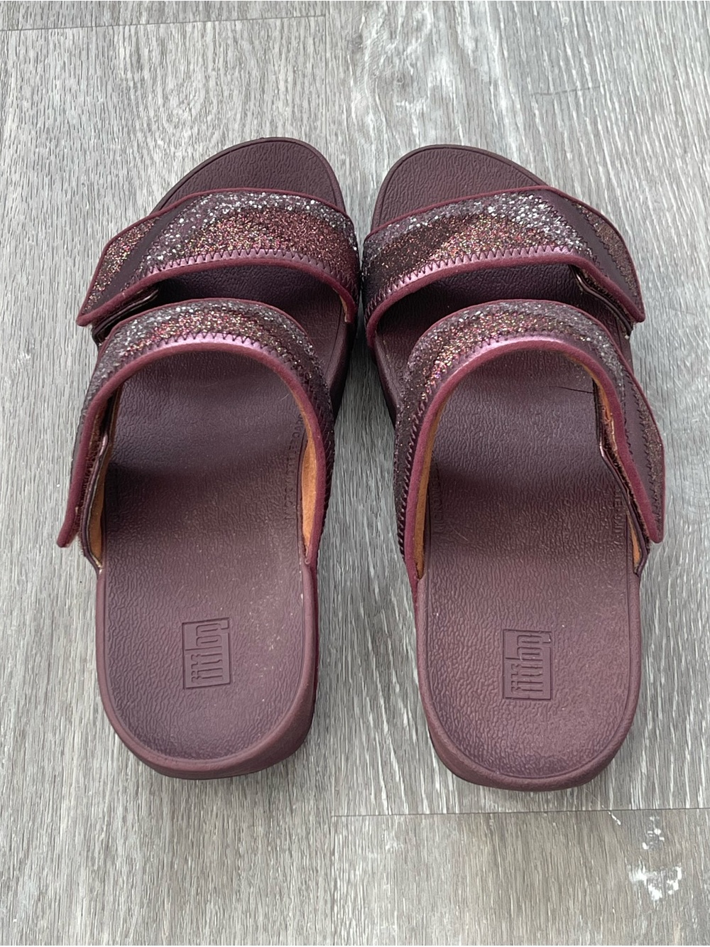 Fitflop Ombré Glitter Platform Sandals Size 8 - Picture 4 of 6